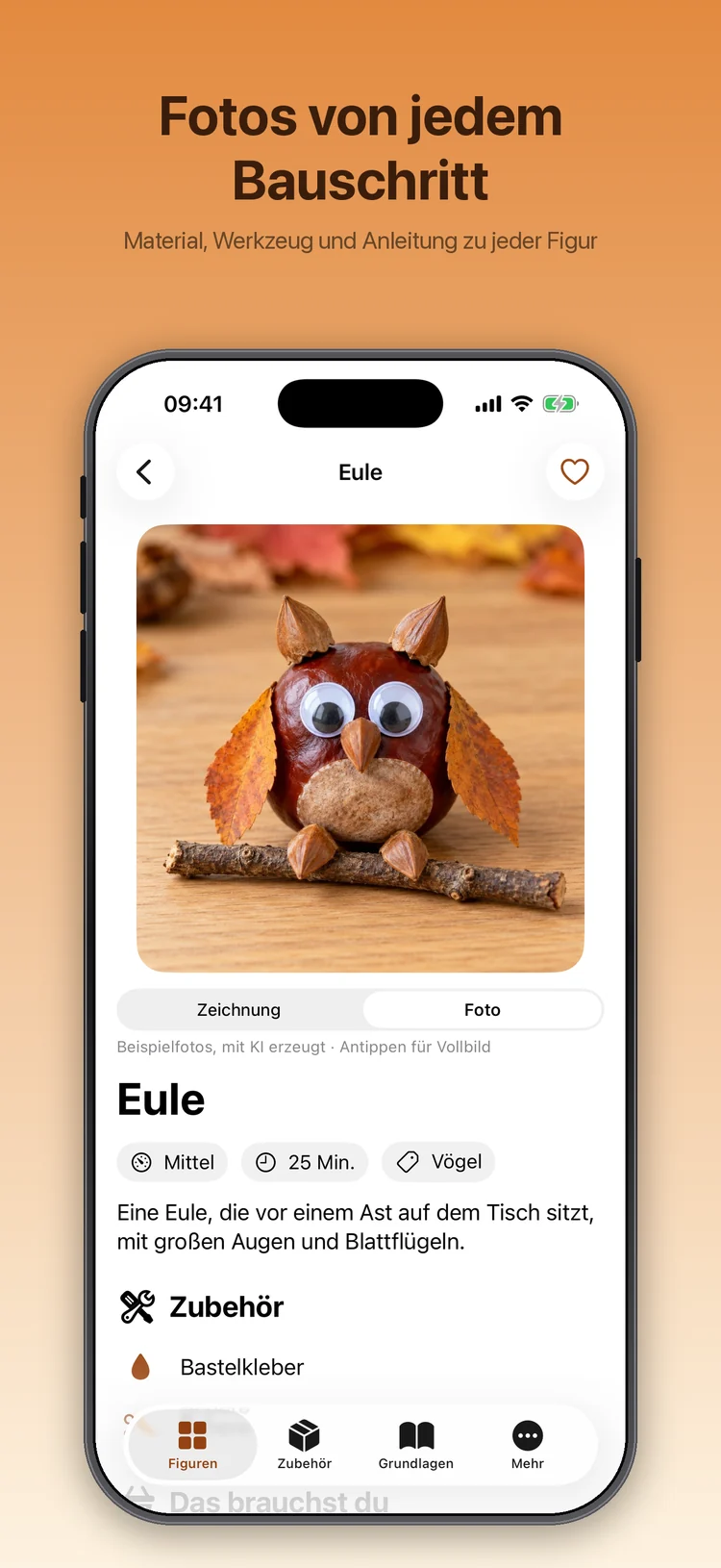 Kastelli auf dem iPhone: Eine Figur mit Bild, Schwierigkeit, Bauzeit und Zubehör