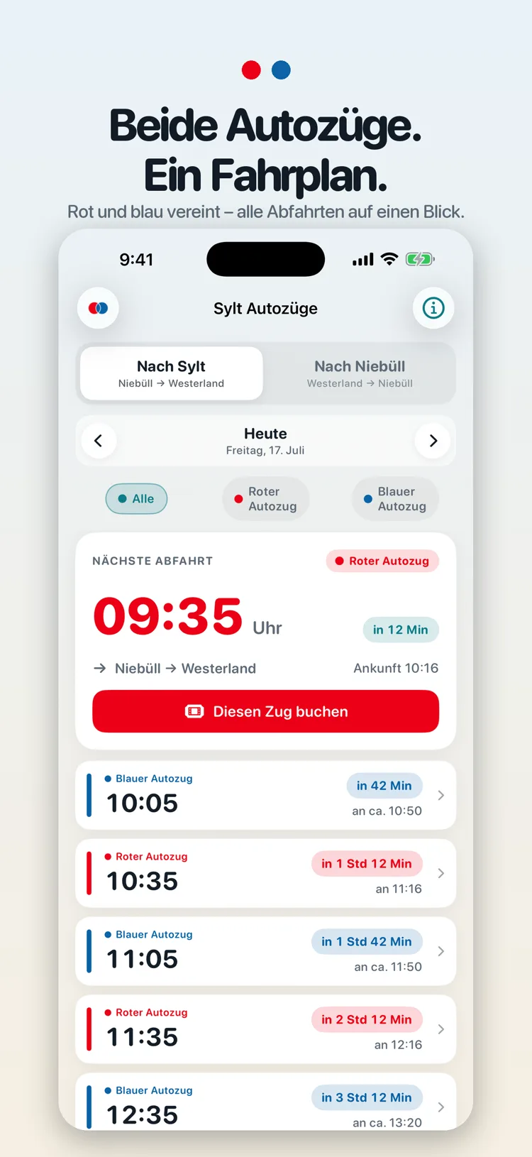 Sylt Autozüge App-Screenshot 1