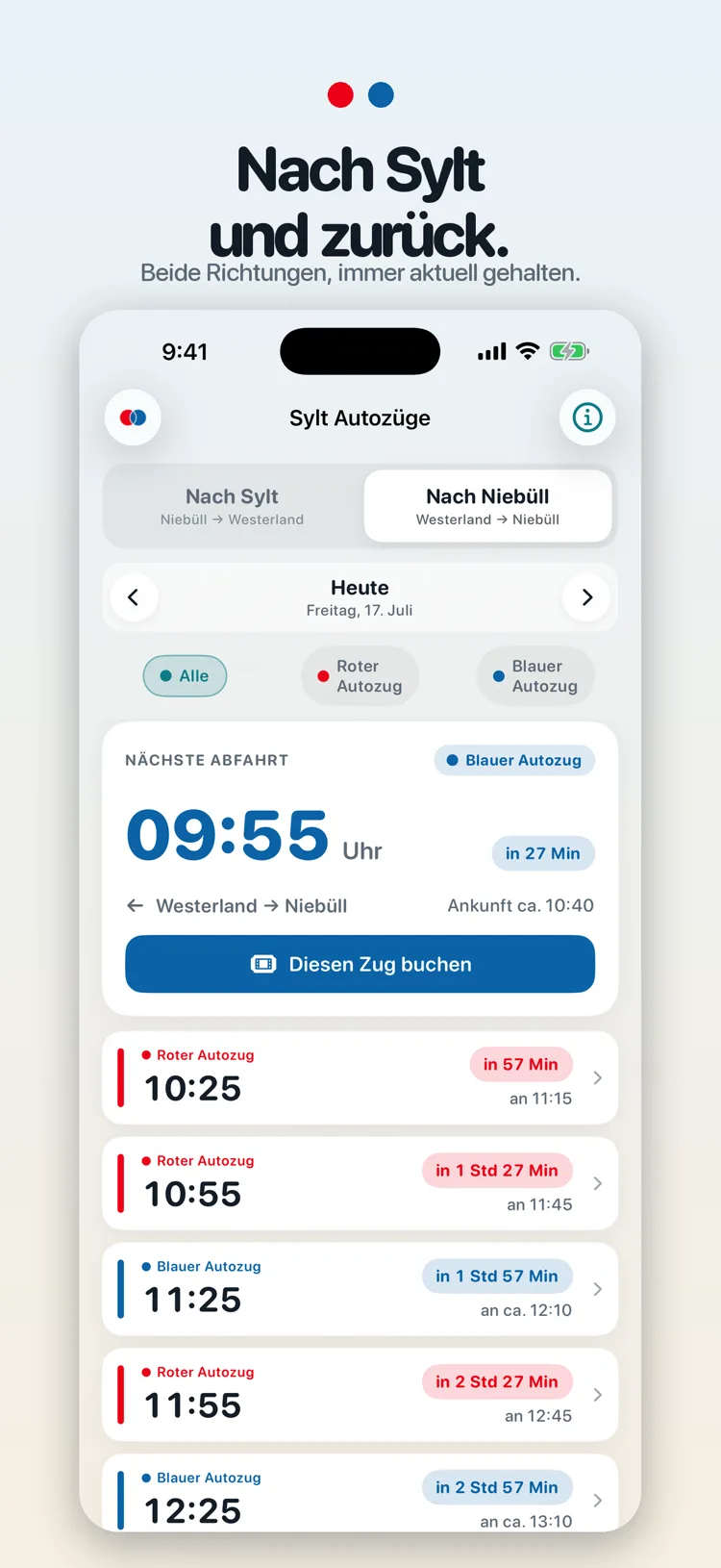Sylt Autozüge App-Screenshot 2